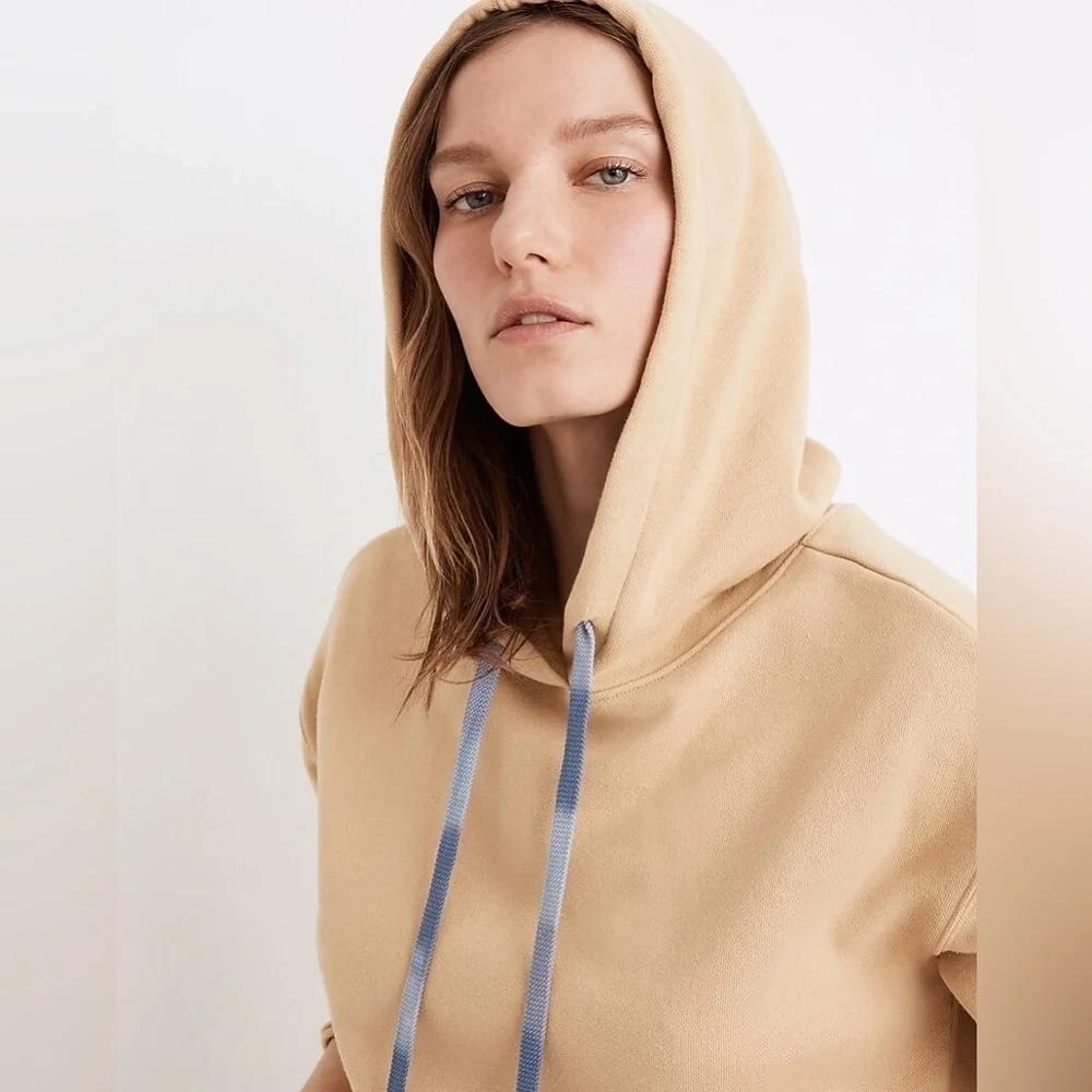 Madewell Dip-Dye Drawstring Hoodie Sweatshirt - Size Small - Picture 3 of 9